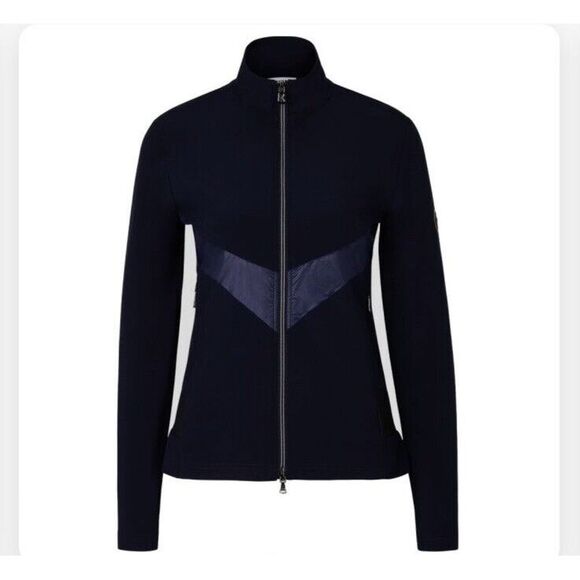 BOGNER WOMENS FULL ZIP GOLF BELINDA JACKET NAVY BLUE SIZE 8 NWT - Picture 2 of 8